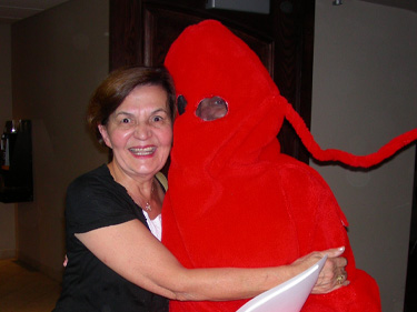 Luisa Del Rosario with Marty Fairburn in costume